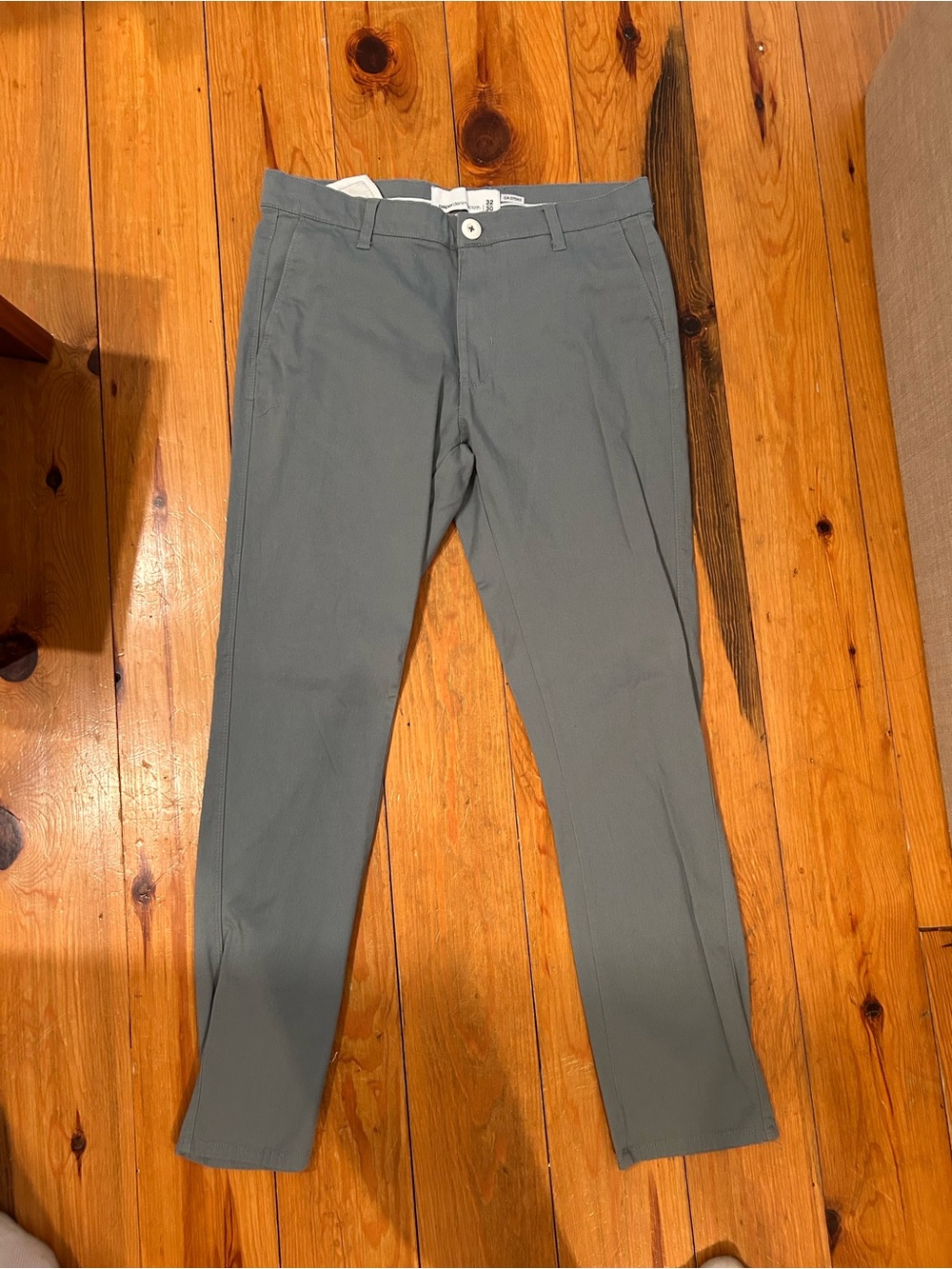 Paper Denim & Cloth Men's Slim Chinos in Gray
